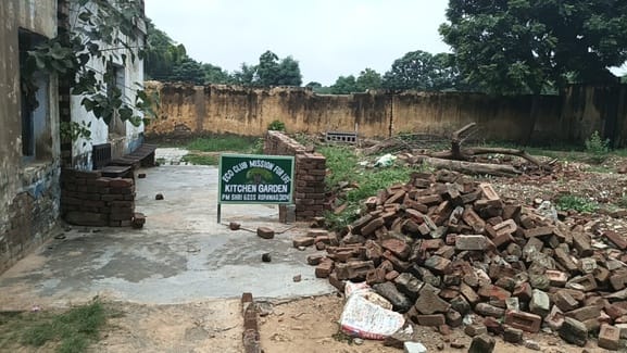 Students studying in dilapidated rooms of government school in Rupavas are under the shadow of danger every moment