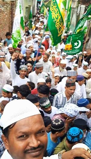 The voices of Mohammad Sahab echoed in the processions on Eid Miladunnabi