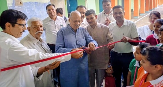 Inaugurated water cooler for students