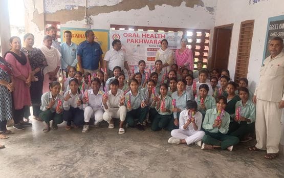 Students were given information on dental care