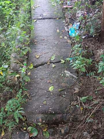 There is a danger of land subsidence in Patta village, three houses and land are in danger