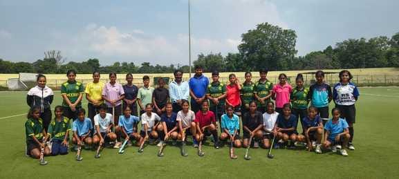 Dominance of women hockey players of Meerut in the divisional team