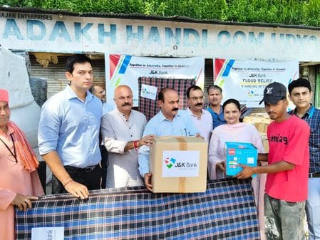 gave relief material