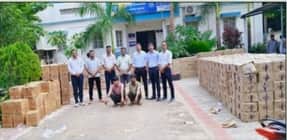 बनासकाठा पुलिस द्वारा ट्रक से 1 करोड़ रुपए से ज्यादा कीमत की भारतीय निर्मित विदेश शराब जब्त की गई।।