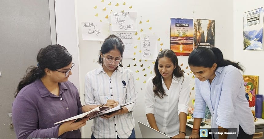 CDLU students distributed nutrition related booklets in slums