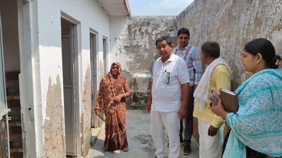Sweeper, panchayat assistant, and caretaker were found to be absent