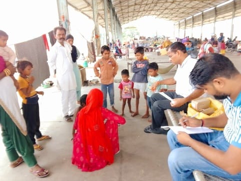 Waterlogging in government schools, mid-day meal grains and records wasted