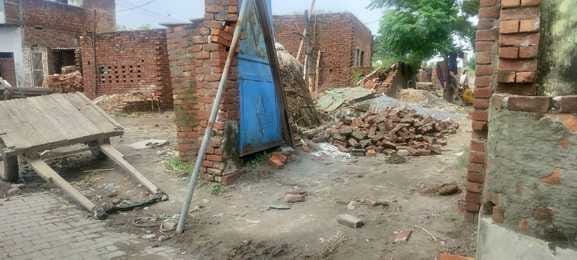 Flood...rice, jowar and millet crops affected, walls of houses cracked