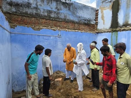 MLA inaugurated the construction work of Sant Karib Ashram Hall