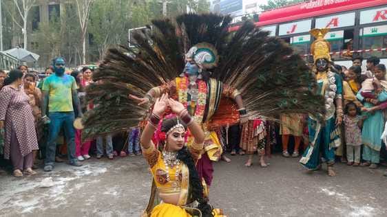 Ganesh Visarjan is celebrated on the river bank in Patan Bazar