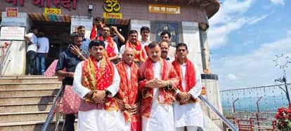 Maihar News: Higher Education Minister Uday Pratap Singh arrived to visit Maa Sharda