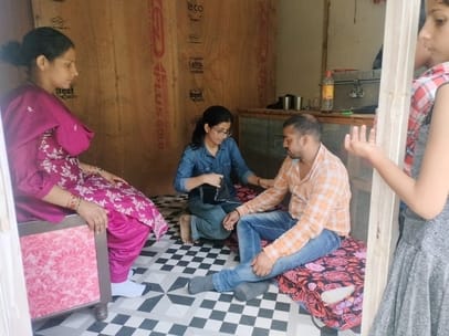 The team arrived to check the health of the affected