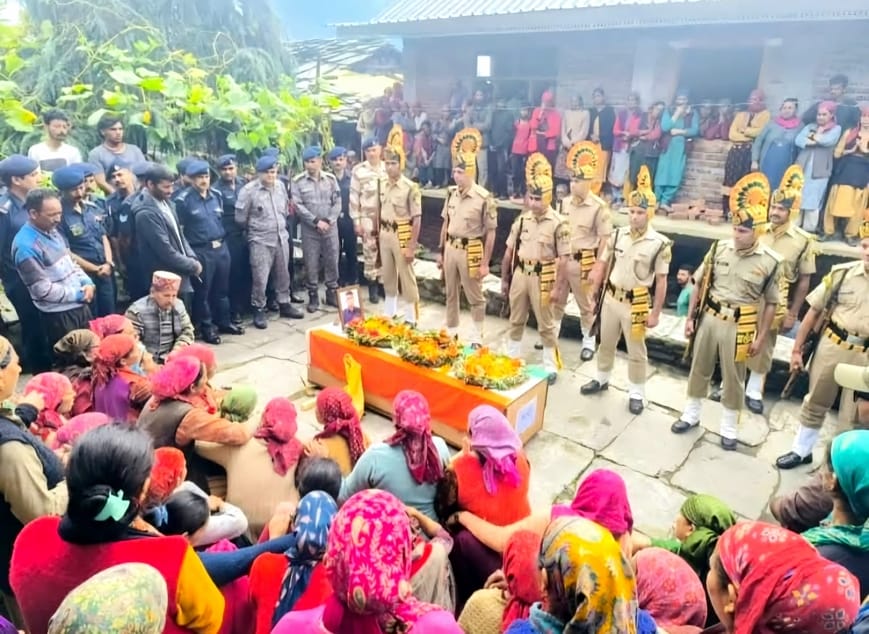 NDRF jawan Narendra Thakur immersed in Panchtatva