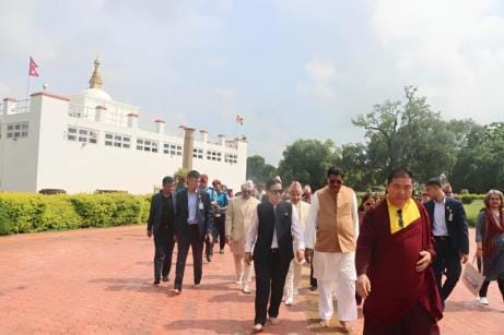 Chief Justice BR Gavai visited Lumbini