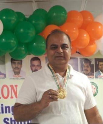 Vishal Bhatnagar won gold in shooting