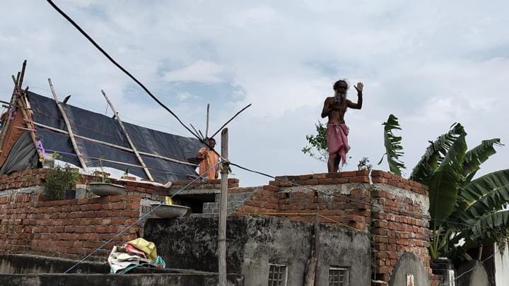 People took shelter on roofs, forced to drink rain water