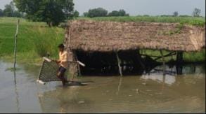Villagers are scared of erosion in Sakipur and Byonda Majha