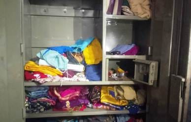 Accused of stealing by cutting iron net