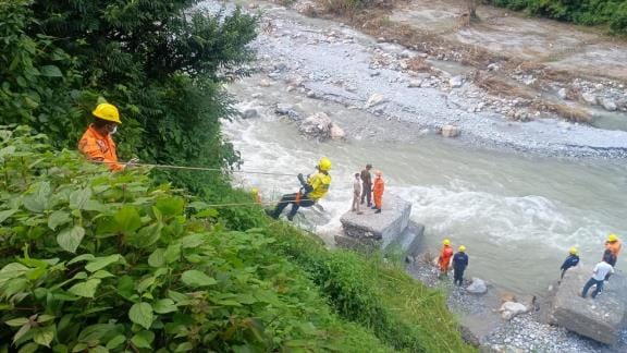 The body of Girish, missing in the Paunsari disaster, was found