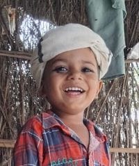 A 5 year old innocent child playing outside the house was crushed by a pickup truck and died