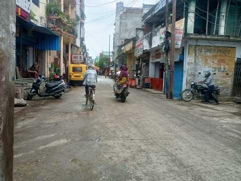 After widening, the road became visible...the tracks disappeared