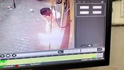 Homeguard set the liquor shop on fire after not being given liquor on credit