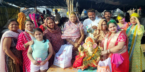 Ganesh ji's procession taken out before immersion