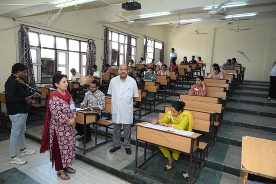 20,400 candidates appeared for the entrance exam at 76 centres in the state