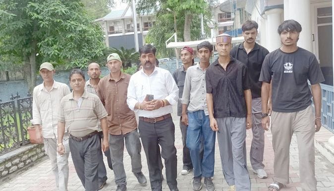 Danger of landslide in three villages of Dhimla
