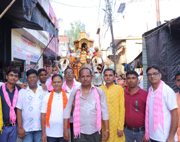 Lord Chandraprabhu Swami's procession was taken out with great pomp