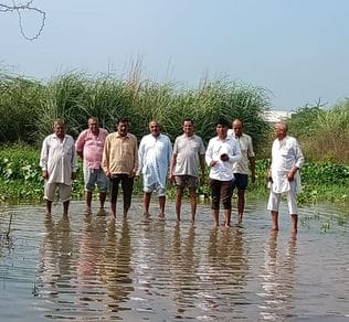 Crops are getting ruined in eight villages, water is filled in railway underpass