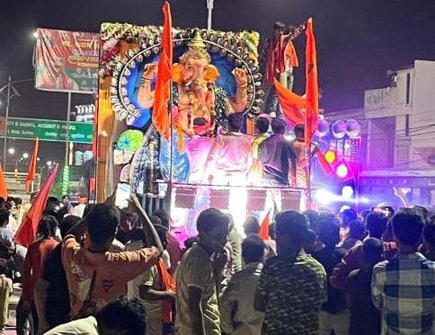 Lord Ganesha was bid farewell with faith and cheers