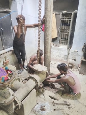 Municipality's tube well burnt, water supply halted in four wards