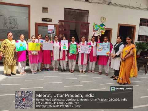 Educational material distributed to the needy