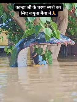 Yamuna washes Kanha's feet