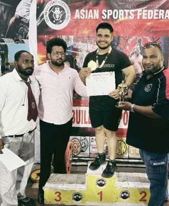 Barwala's Sunny won gold medal in weightlifting