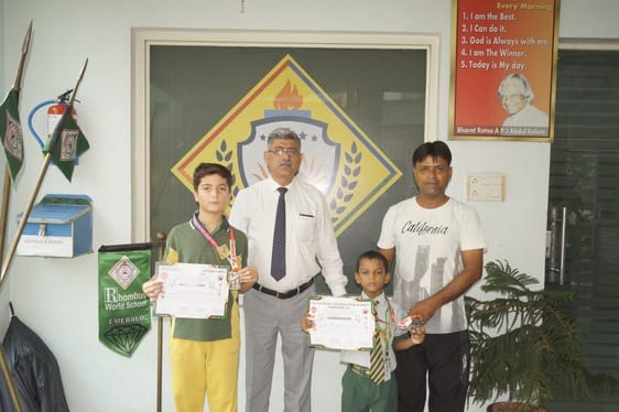 Darsh Tomar and Arnav won silver medal in Judo-Karate