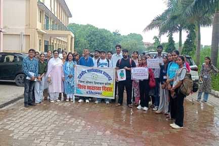 Poster and slogan writing competition on World Literacy Day at Nalagarh College