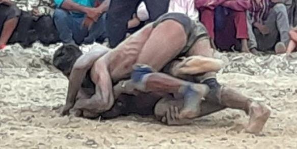 Wrestlers showed their skills in Dangal