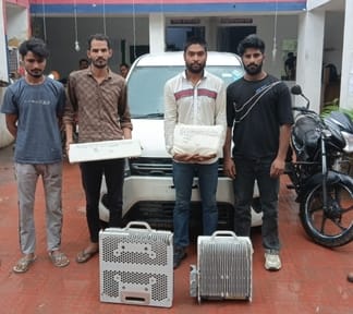 Four members of a gang involved in stealing mobile tower equipment and vehicles arrested