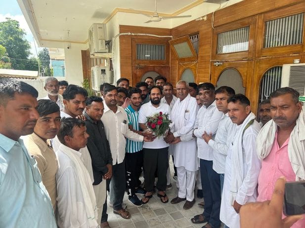 People of Valmiki community expressed their gratitude to MLA Devendra Atri