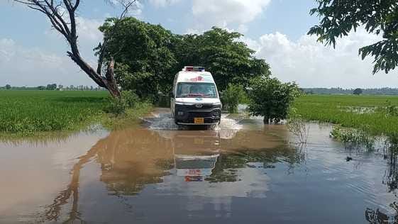 9000 acres of crops of 30 villages submerged in the water of Ghaggar