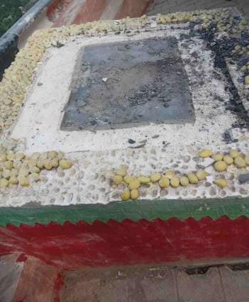 Stone plaque broken in Julaghat, Indian agencies increased patrolling