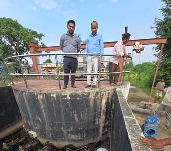 The Public Health Department installed a 50 HP motor for drainage