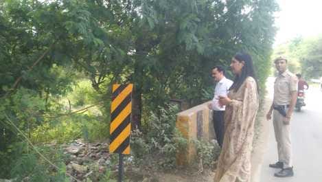 CJM inspected the areas regarding possible flood