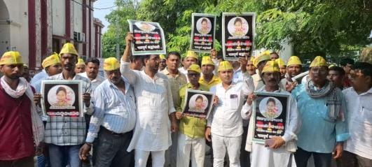 Demonstration was held for arrest of murderers