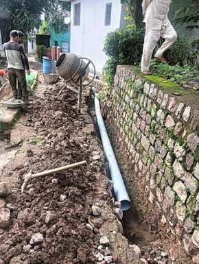 Manvi village will soon get relief from dirty water from houses