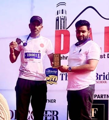 Naib Singh got third place in 10 km long marathon