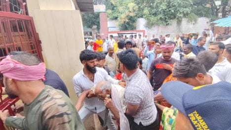 People reached with the old man to get the deed done, relatives stopped him