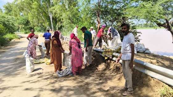 The administration is constantly taking precautions to protect the embankments of Ghaggar and Drain